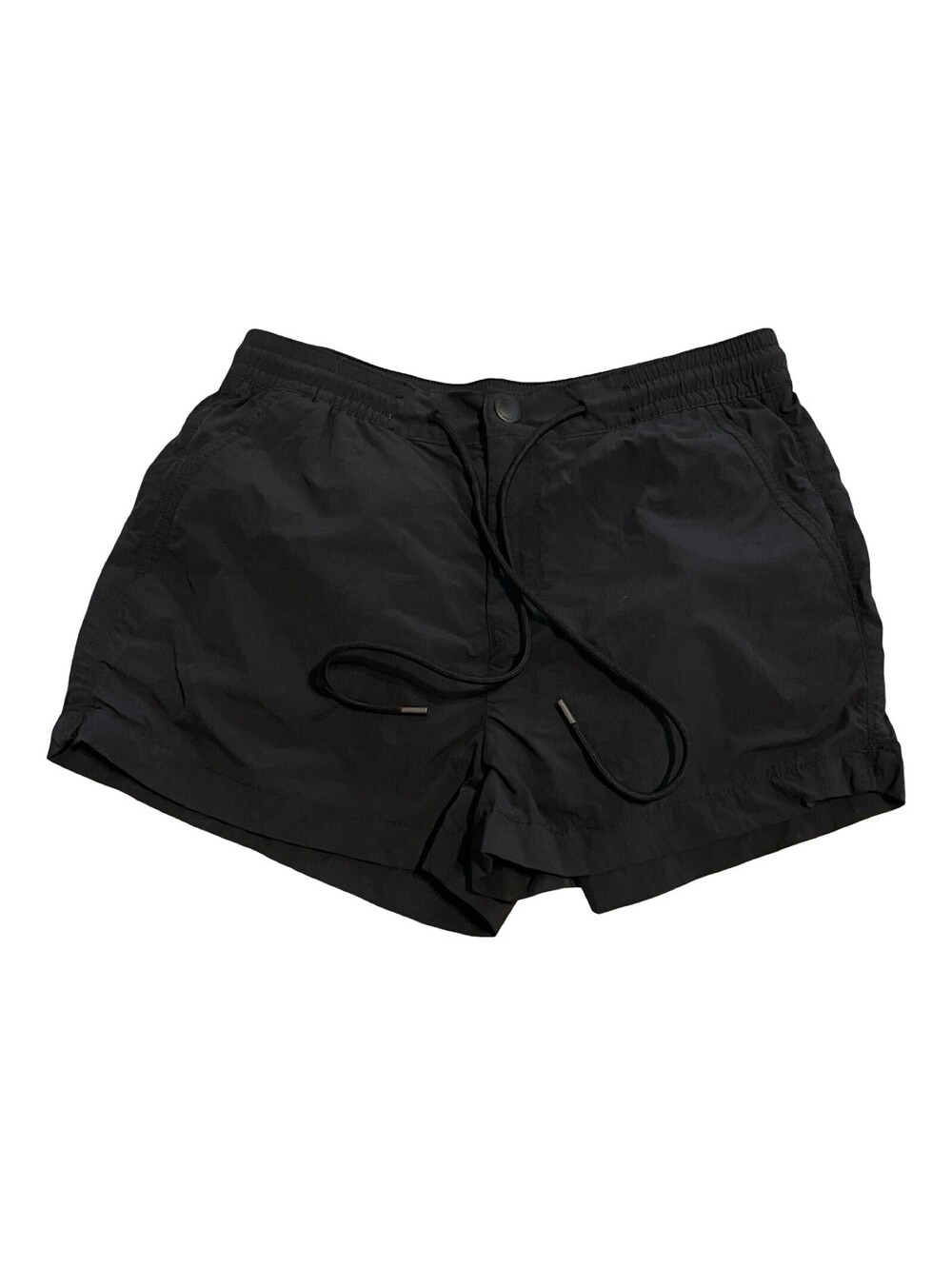 American Eagle High Rise Nylon Sport Short Black Small